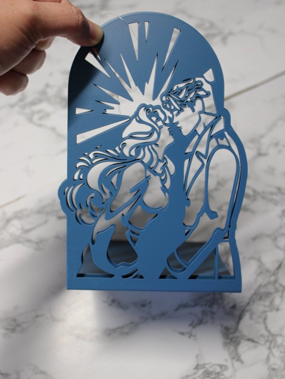 Fairyloot Metal Silhouette Bookends Shatter Me by Tahereh Mafi